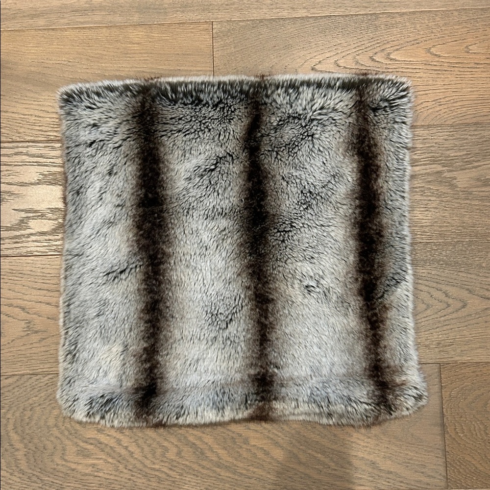 West Elm Faux Fur Ombre Pillow Cover